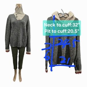 Men's Vintage Polo Ralph Lauren 100% Wool Shawl-Collor Sweater Size L